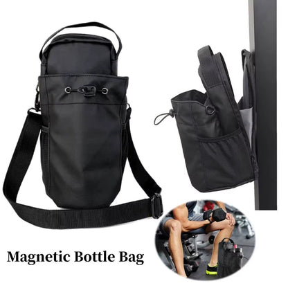 Magnetic Gym Bottle Bag Sling Bag for Unisex Magnetic Gym Bag for Gym, Travel, Work, and Sports Gym Storage Pouch Accessory